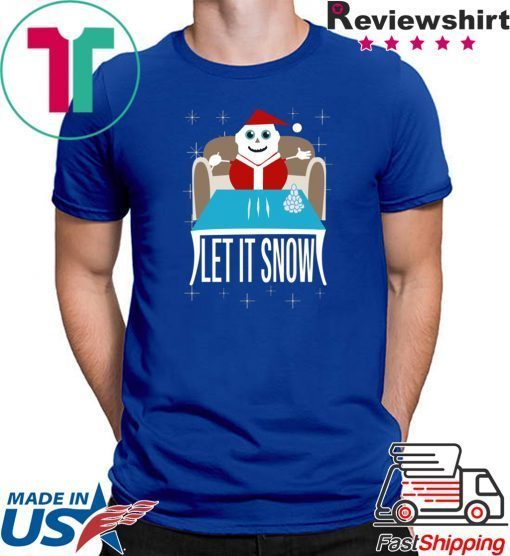 COKE SANTA LET IT SNOW TEE SHIRT