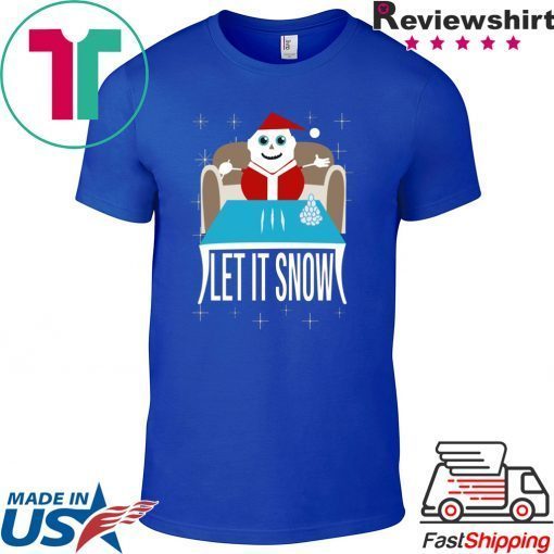 COKE SANTA LET IT SNOW TEE SHIRT