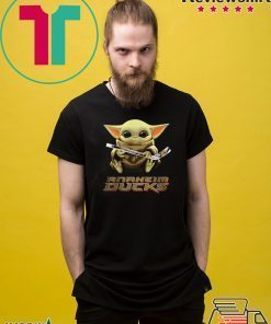 Star Wars Baby Yoda hug Anaheim Ducks shirt