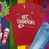 Kansas City Chiefs 2019 AFC Champions Tee Shirts