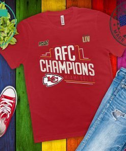 Kansas City Chiefs 2019 AFC Champions Tee Shirts