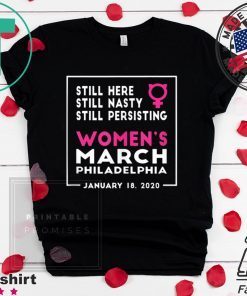 Philadelphia Women's March 2020 January Tee Shirts