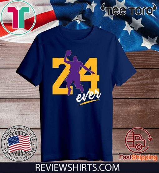 24ever Kobe Bryant Tee Shirt Number 24 Forever basketball Legend