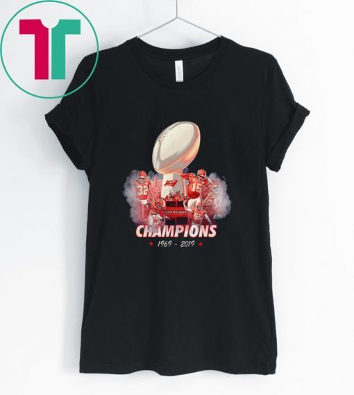 50 Years Kansas City Chiefs Champions 1969 – 2019 Tee Shirt