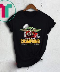 Baby Yoda Hug Kansas City Chiefs LIVE Super Bowl Champions 2020 T-Shirt