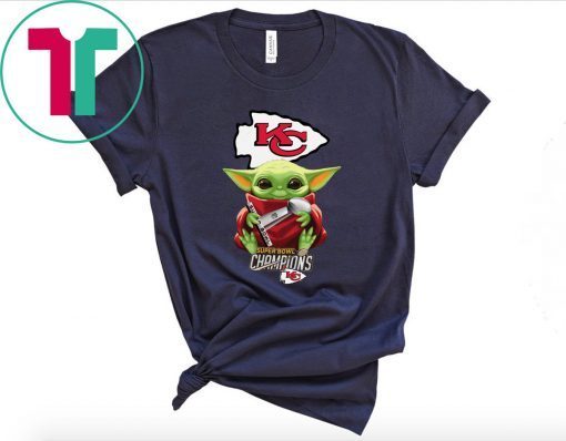 Baby Yoda Hug Super Bowl Champions Kansas City Chiefs 2020 T-Shirt