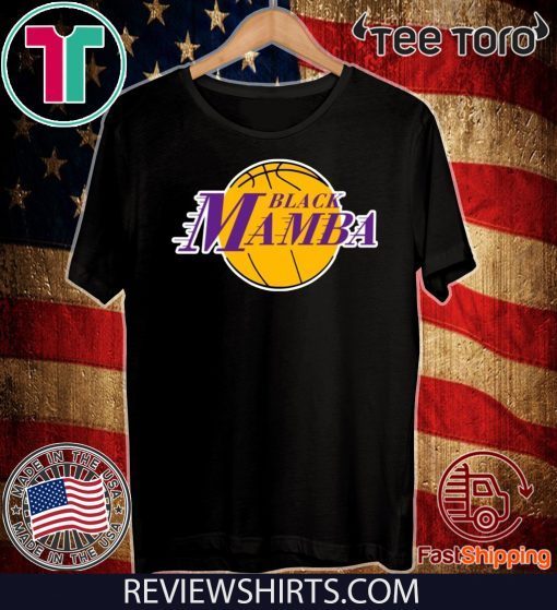 Black Mamba Tee Shirt Lakers Kobe Bryant