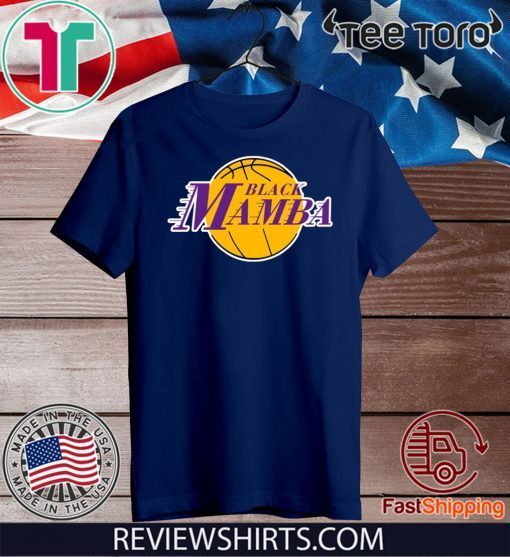 Black Mamba Tee Shirt Lakers Kobe Bryant