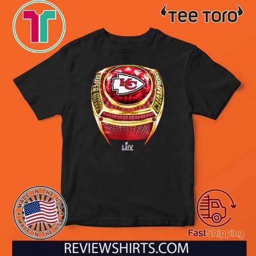 NFL Pro Line by Fanatics Branded Red Kansas City Chiefs Super Bowl LIV Champions Big & Tall Ring T-Shirts