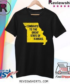 Congrats To The Great State of Kansas T-Shirt