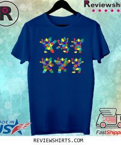 Dancing Elephants Puzzle Pieces Autism Dance Tee Shirt