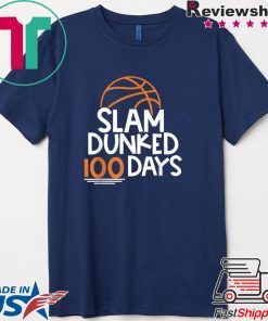 Dunked 100 Days Boys 100th School Basketball Shirt