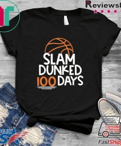 Dunked 100 Days Boys 100th School Basketball Shirt