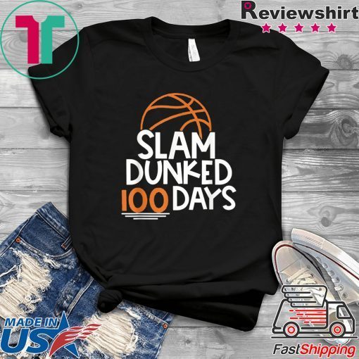 Dunked 100 Days Boys 100th School Basketball Shirt