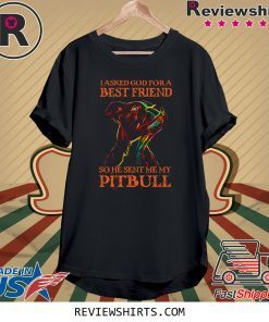 I Asked God For A Best Friend So He Sent Me My Pitbull T-Shirt