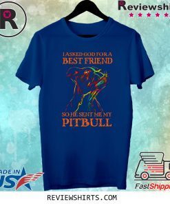 I Asked God For A Best Friend So He Sent Me My Pitbull T-Shirt