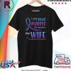I Wear Purple and Blue For Wife Rheumatoid Arthritis Shirts