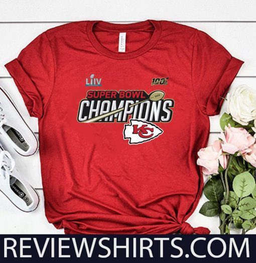 Buy Kansas City Chiefs Super Bowl LIV Champions Trophy T-Shirt