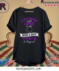 Lupus Awareness Support Warrior Fighter Purple Ribbon Tee Shirt