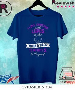 Lupus Awareness Support Warrior Fighter Purple Ribbon Tee Shirt