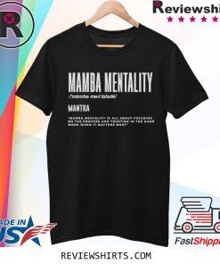 Mamba Mentality Motivational Quote Unisex TShirt