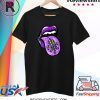 Mardi Gras Flag Celebration Lips Fleur De Lis Tee Shirt