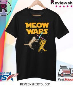 Meow Wars Cat Lover Funny T-Shirt