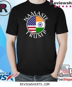Namaste American Flag And Flag Of India Shirt