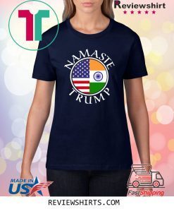 Namaste American Flag And Flag Of India Shirt