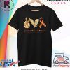 Peace Love Cure Multiple Sclerosis Awareness 2020 T-Shirt