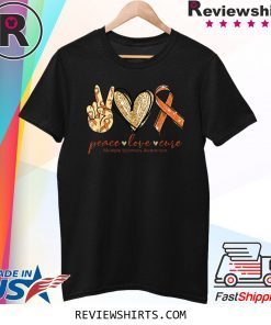 Peace Love Cure Multiple Sclerosis Awareness 2020 T-Shirt