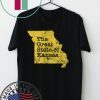 The Great State of Kansas Funny Missouri Distressed Apparel Gift T-Shirts