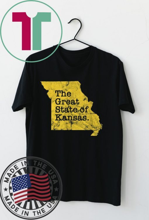 The Great State of Kansas Funny Missouri Distressed Apparel Gift T-Shirts