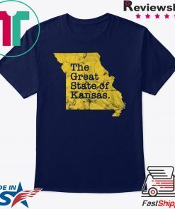 The Great State of Kansas Funny Missouri Distressed Apparel Gift T-Shirts