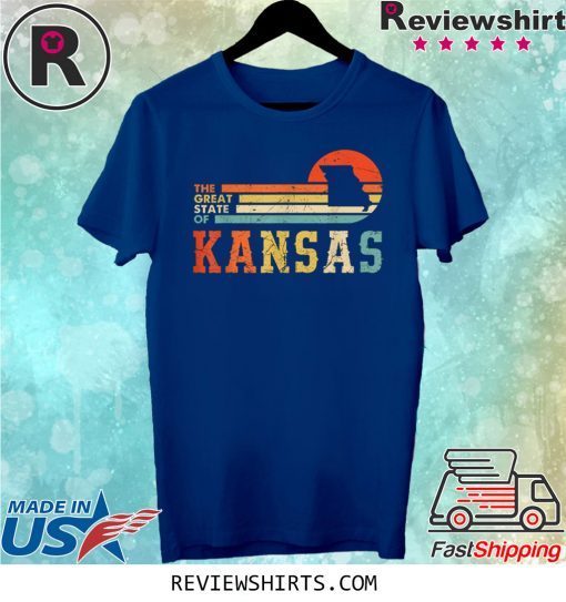 Vintage The Great State of Kansas Missouri Shirt