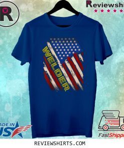 Vintage American Flag Job Trust me I am a Welder love job Shirt