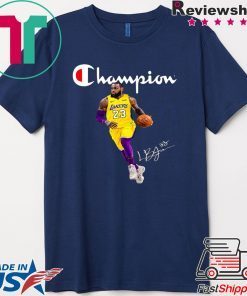 Champions Lebron Jame signatures shirt