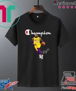 Champions Lebron Jame signatures shirt