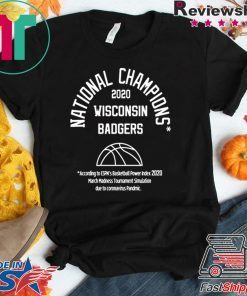 NATIONAL CHAMPIONSHIP WISCONSIN BADGERS TEE T-SHIRT