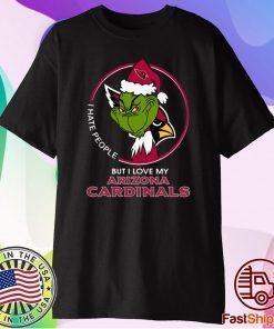 I Hate People But I Love My Arizona Cardinals Grinch Tee Shirt