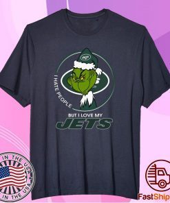 I Hate People But I Love My New York Jets Grinch 2020 Tee Shirt