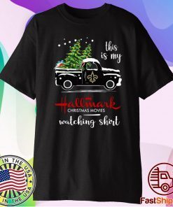 New Orleans Saints This Is My Hallmark Christmas Movies Watching 2020 Shirt