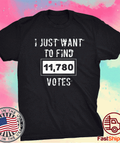 I Just Want To Find 11780 Votes Retro Election Slogan Tee Shirt