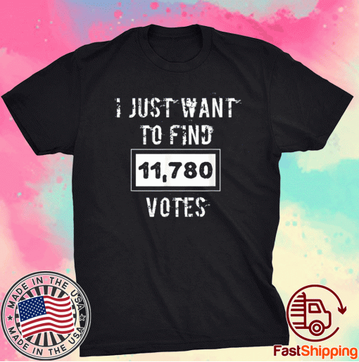 I Just Want To Find 11780 Votes Retro Election Slogan Tee Shirt