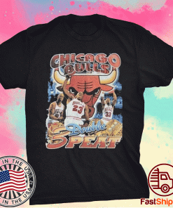 Vintage ChiCAGO BulLs Double 3 Peat Tee Shirt