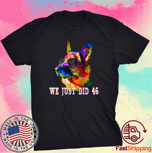 We Just Did 46 the Dog with Joe Biden for Inauguration Day 2021 Tee Shirt