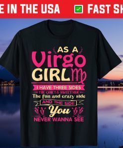 As A Virgo Girl birthday Astrology Zodiac Gift Shirt