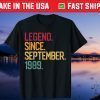 Legend Born September 1989 32 Years Old 32th Birthday Us 2021 T-Shirt