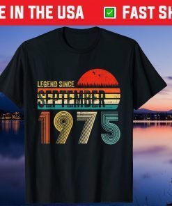 Legend Since September 1975 46Th Birthday 46 Year Old Gift Shirt