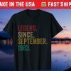 Legend Since September 1983 37th Birthday 37 Years Old Gift Shirt